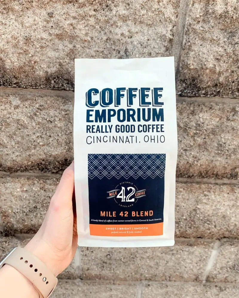 A bag of the Mile 42 Blend